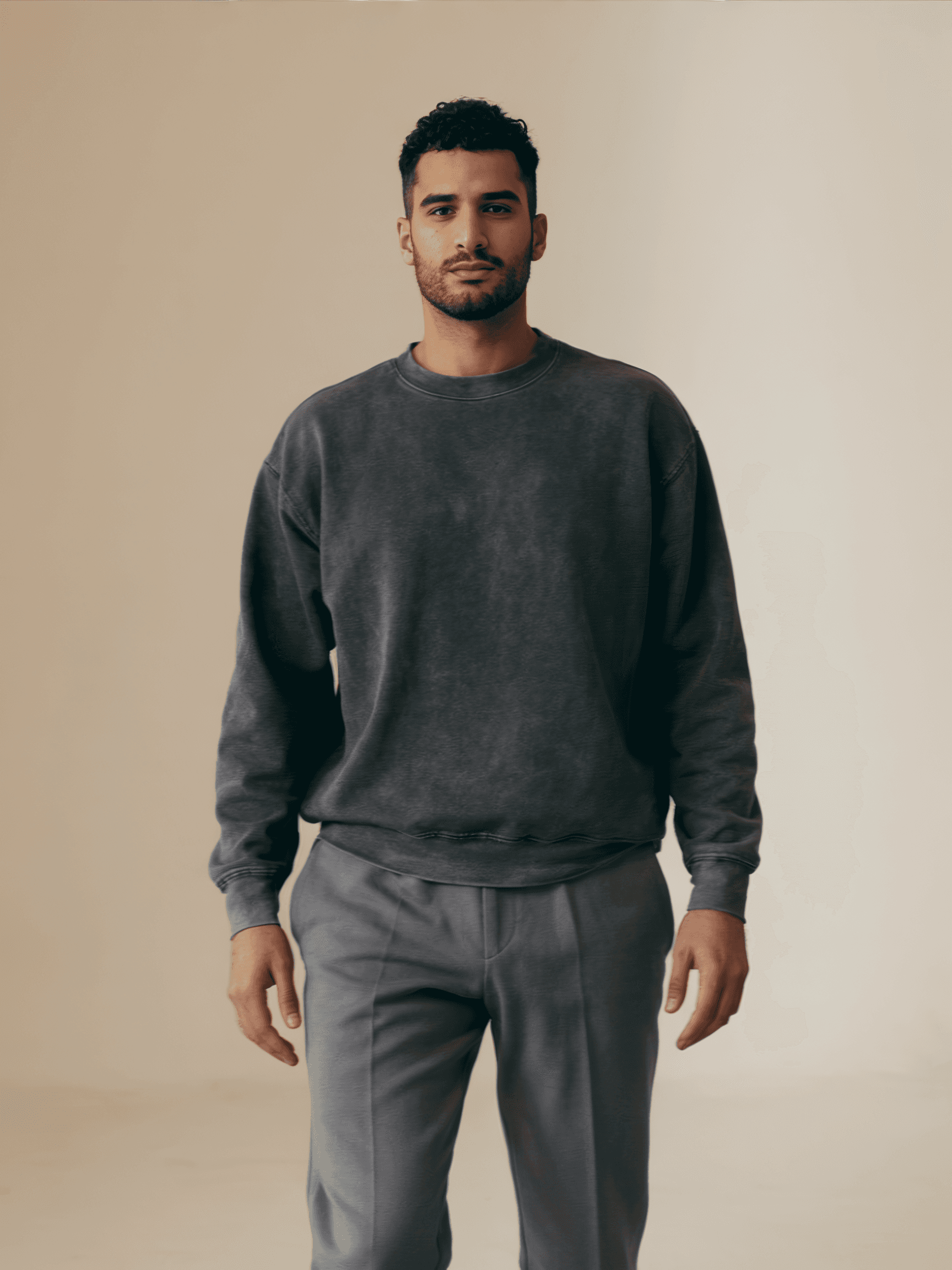 Heavyweight Sweatshirt, Washed Charcoal