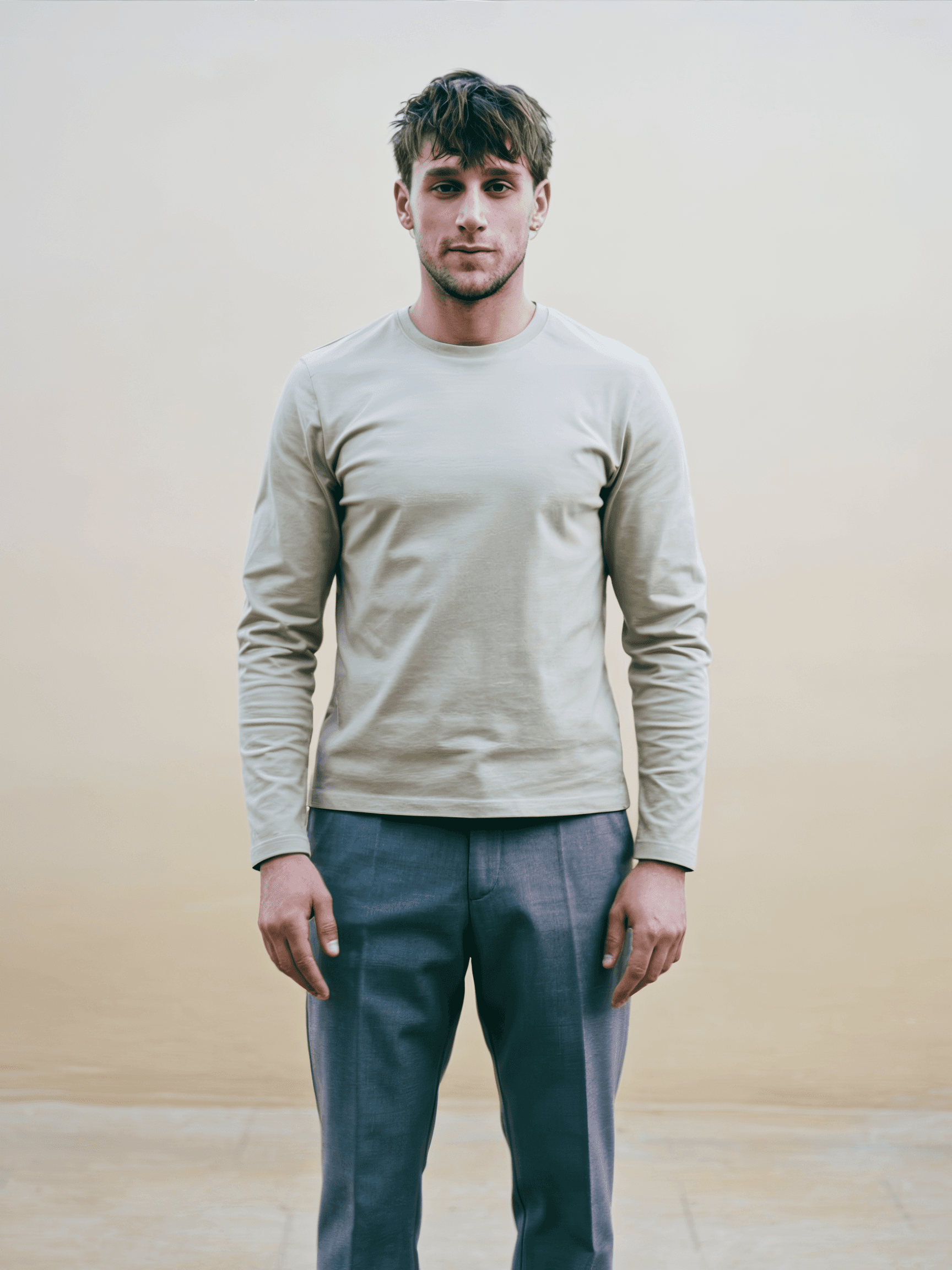 Long Sleeve Tee, Mineral Cream