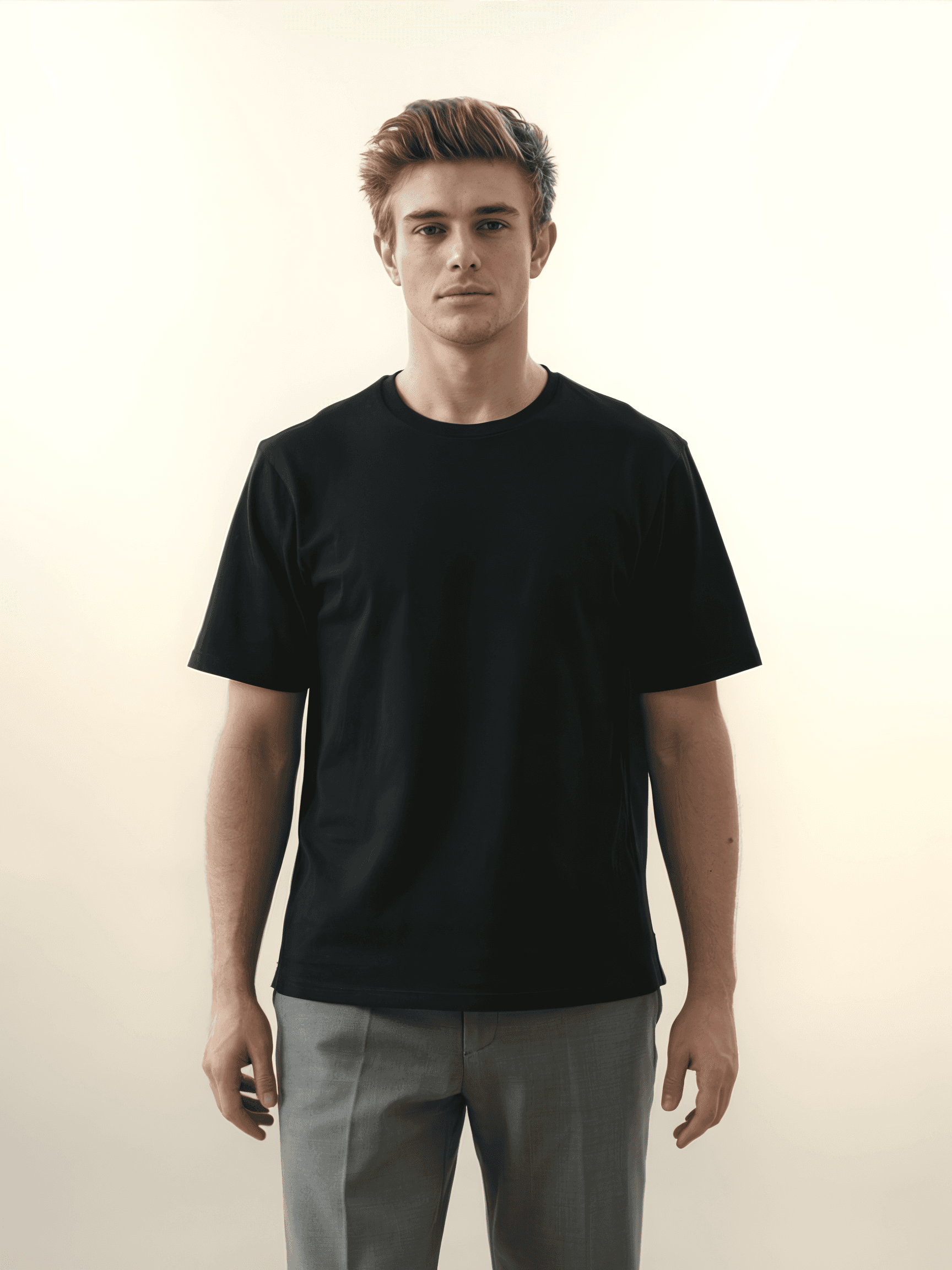 Relaxed Tee, Deep Black