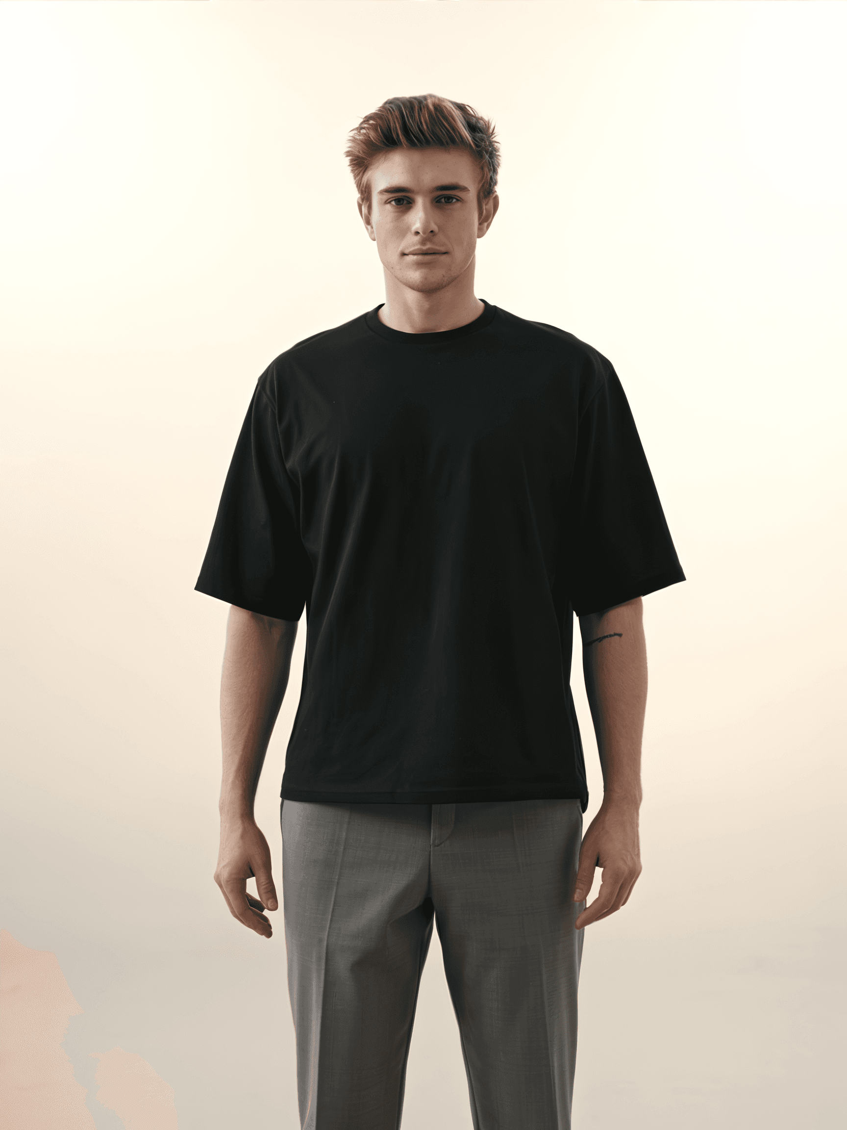 Boxy Tee, Deep Black