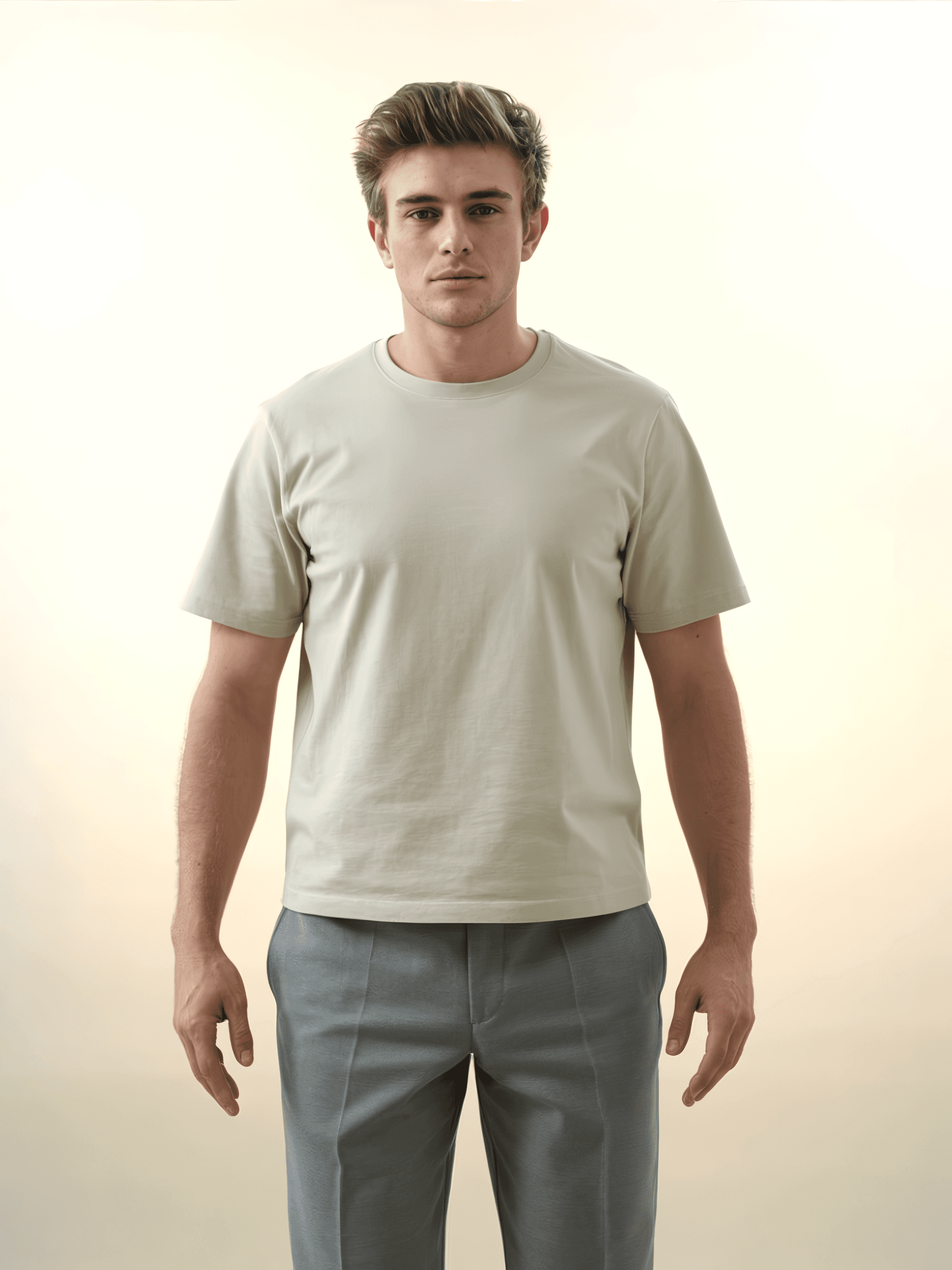 Boxy Tee, Mineral Cream